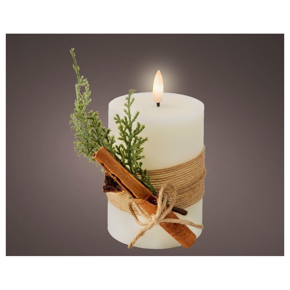 CANDELA A BATTERIA STOPPINO LUMINOSO H.13CM.